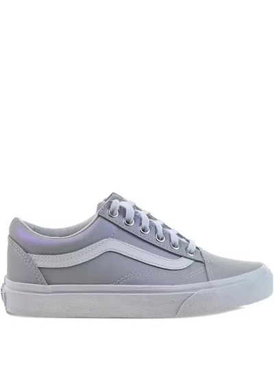 Vans Old Skool Metallic-effect Sneakers In Gray