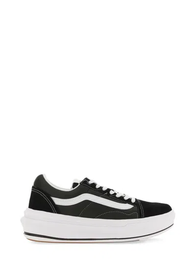Vans Logo Lace Up Sneakers In White