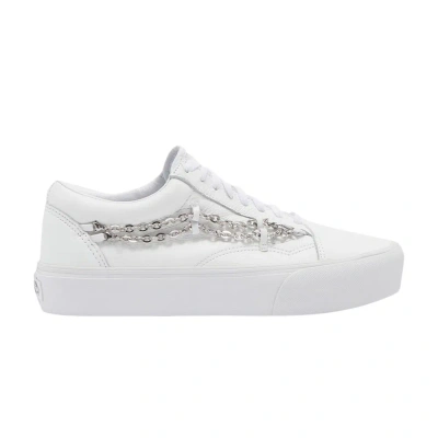 Pre-owned Vans Old Skool Platform 'chain - True White'