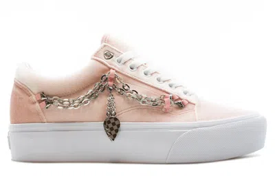 Pre-owned Vans Old Skool Platform Chain (women's) Sneakers In Blushing Bride/white