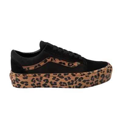 Pre-owned Vans Old Skool Platform 'leopard' In Black