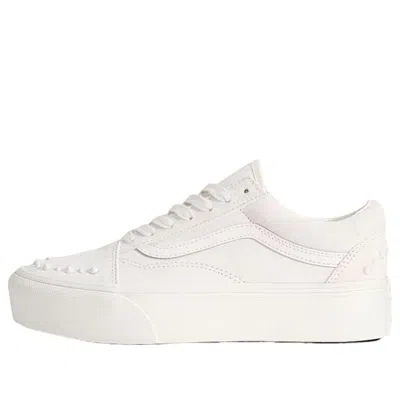 Vans Old Skool Platform Skate Shoes Pearls Marshmallow : In Neutral