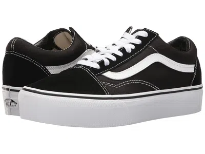 Vans Old Skool Platform Skate Shoes Black/white : In Multi