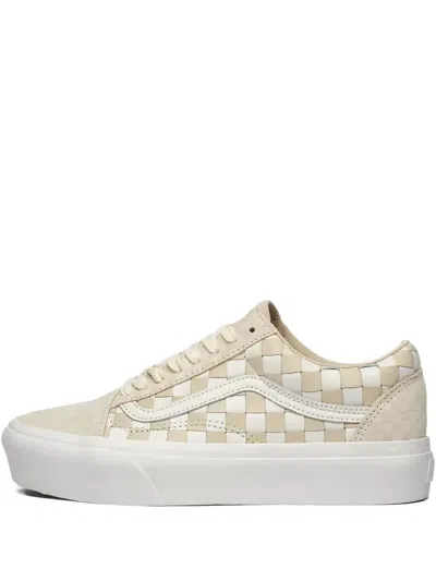 Vans Old Skool Platform Sneakers In Neutral