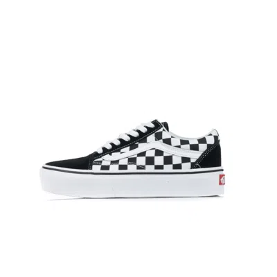 VANS OLD SKOOL PLATFORM WOMEN'S LOW SHOE (CHECKERBOARD) CHECKERBOARD/BLACK/TRUE WHITE
