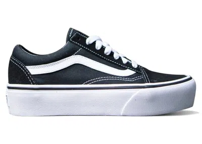 Pre-owned Vans Old Skool Platform (women's) Sneakers In Black/white