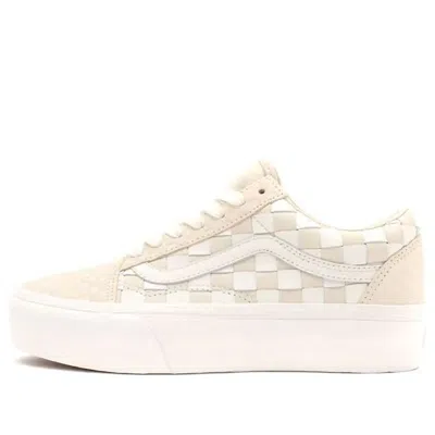 Vans Old Skool Platform 'woven - Blanc De Blanc' In Multi