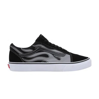 Pre-owned Vans Old Skool 'reflective Flame' In Black
