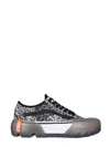 Vans Leopard Print Platform Trainers In Black