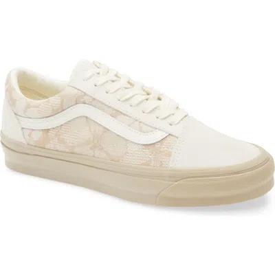 Vans Old Skool Sneaker In Floral Beige/khaki