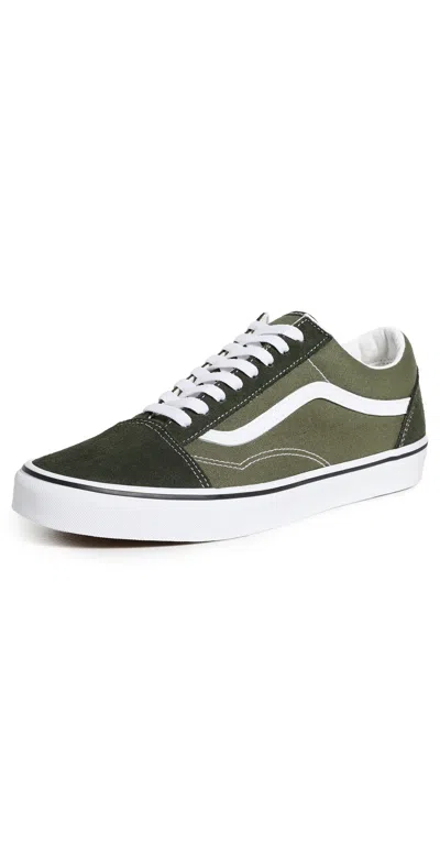 Vans Old Skool Sneakers 2-tone Obsidian Fern In Green