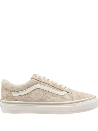 Vans Old Skool Sneakers In Cotton Canvas And Suede In Neutral