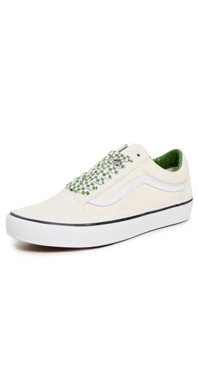 VANS OLD SKOOL SNEAKERS MARSHMALLOW/GREEN
