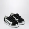 Vans Old Skool Sneakers White/black With Check Pattern In Pattern