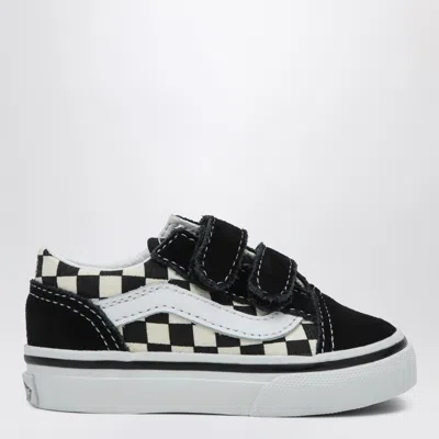 Vans Old Skool Sneakers White/black With Check Pattern In Multicolor