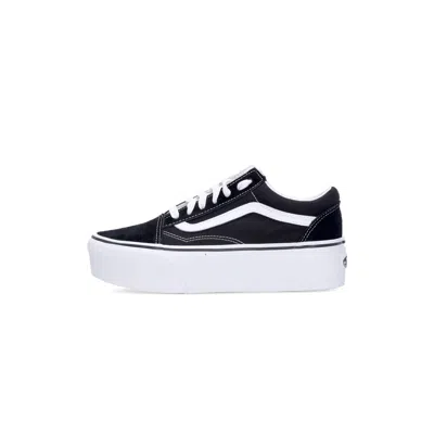 Vans Old Skool Stackform Suede/canvas Black/true White Women's Low Shoe