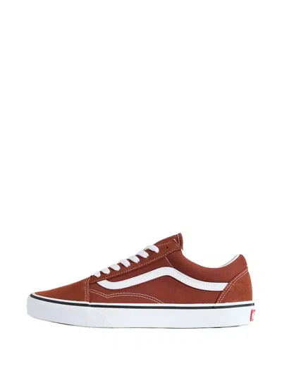 Vans Old Skool Stripe Sneakers In Brown