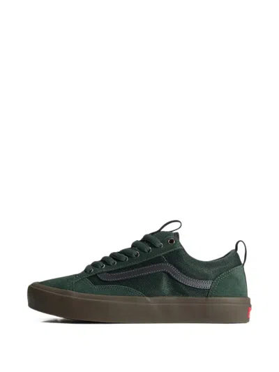 Vans Old Skool Suede-panelled Sneakers In Green