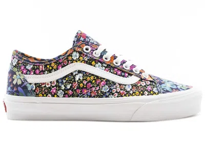 Pre-owned Vans Old Skool Tapered Liberty Floral Black Sneakers In Mutli/black Floral