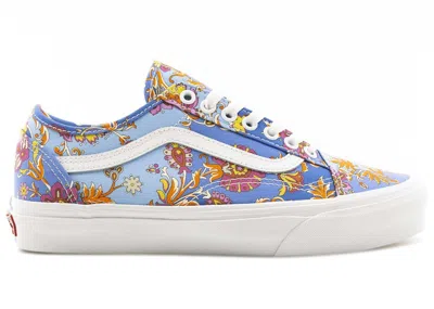 Pre-owned Vans Old Skool Tapered Liberty Floral Blue Sneakers In Patchwork Floral In Multi
