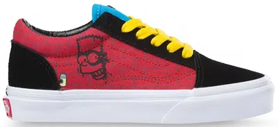 Pre-owned Vans Old Skool The Simpsons El Barto Sneakers In Red/black