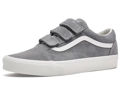Vans Old Skool V Athletic Shoes Suede Frost Gray : In Multi
