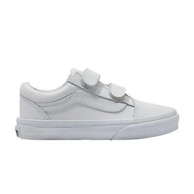 Pre-owned Vans Old Skool V Classic Tumble Kids 'white Mono' | Kid's Size 1.5