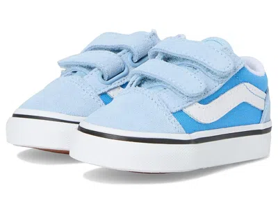 Vans Old Skool V (infant/toddler) Kids Shoes 2-tone Tranquil Blue : 10 Toddler M, Canvas