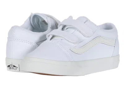 Vans Old Skool V (infant/toddler) Kids Shoes True White/true White : 4 Toddler M, Canvas