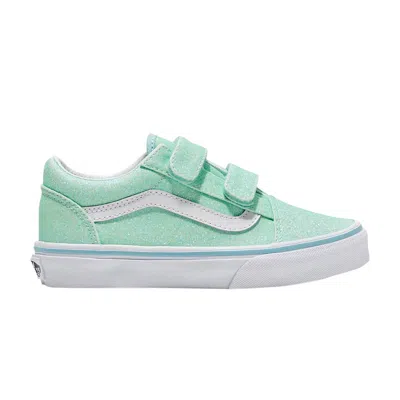 Pre-owned Vans Old Skool V Kids 'glitter - Pastel Blue' | Kid's Size 3