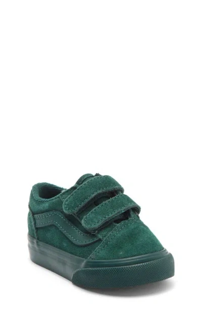 Vans Kids'  Old Skool V Suede Sneaker In Green