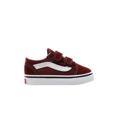 Pre-owned Vans Old Skool V Toddler 'andorra' | Red | Infant Size 7