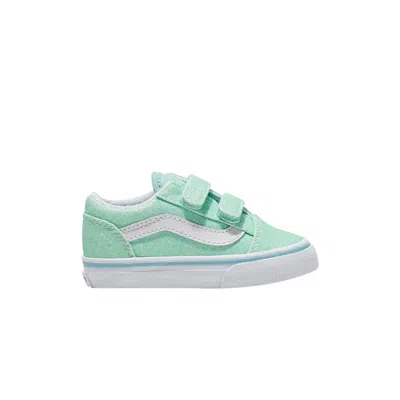 Pre-owned Vans Old Skool V Toddler 'glitter - Pastel Blue' | Infant Size 6
