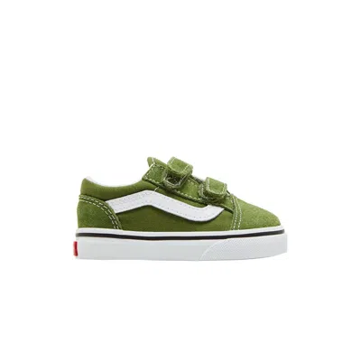 Pre-owned Vans Old Skool V Toddler 'pesto' | Green | Infant Size 8