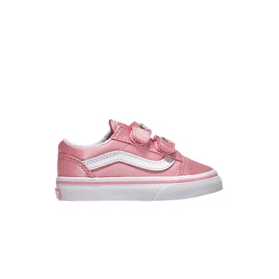 Pre-owned Vans Old Skool V Toddler 'pink Satin' | Infant Size 6.5