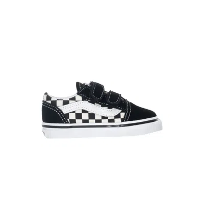Pre-owned Vans Old Skool V Toddler 'primary Check' | Black | Infant Size 2