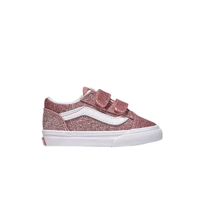 Pre-owned Vans Old Skool V Toddler 'rose Gold Glitter' | Pink | Infant Size 3.5