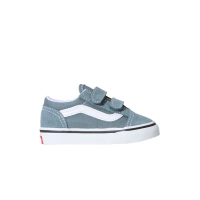 Pre-owned Vans Old Skool V Toddler 'stormy Weather Blue' | Infant Size 4.5