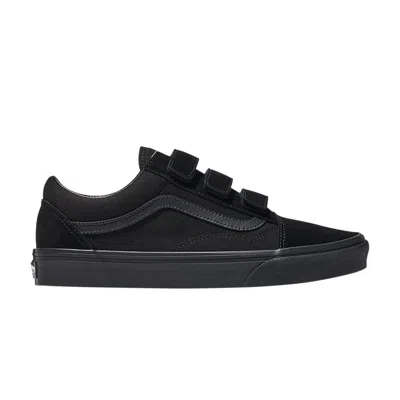 Pre-owned Vans Old Skool Velcro 'triple Black' | Men's Size 7