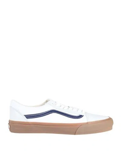 Vans Old Skool Vr3 Man Sneakers White Size 8.5 Soft Leather, Textile Fibers