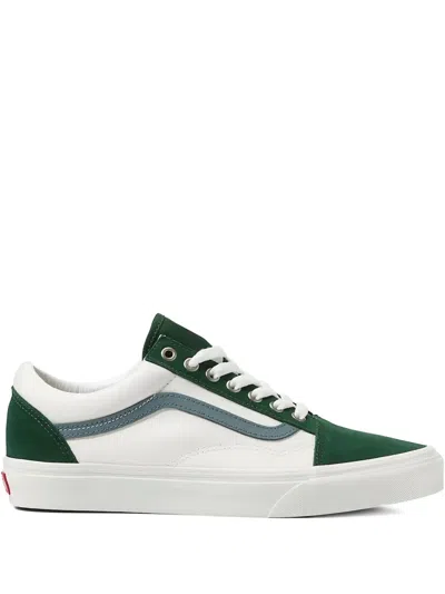 Vans Old Skool "white/green" Sneakers In Multi