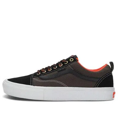 Vans Old Skool X Spitfire Skate Shoes 'black Red Flame' In Multi