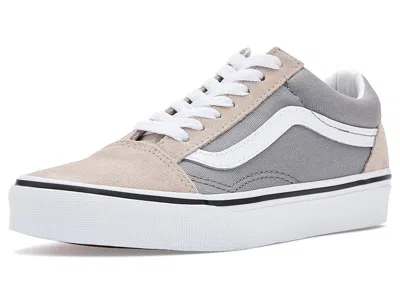 Vans Old Skooltm (big Kid) Kids Shoes Two-tone Frost Gray : 4.5 Big Kid M, Canvas/suede In Multi