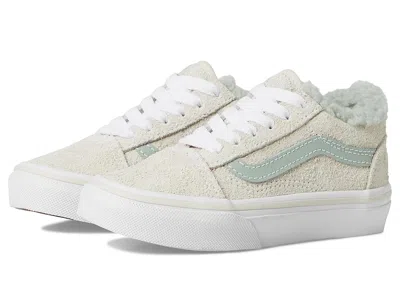 Vans Old Skooltm (little Kid) Kids Shoes Suede Sherpa Turtledove : 11 Little Kid M, Canvas/suede In White