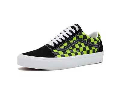 Vans Old Skooltm Shoes Checkerboard Black/green Foam: Men's 4.5 - Women's 6 Medium