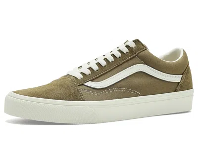 Vans Old Skooltm Shoes Color Theory Olive Brown: Men's 12 - Women's 13.5 Medium In Green