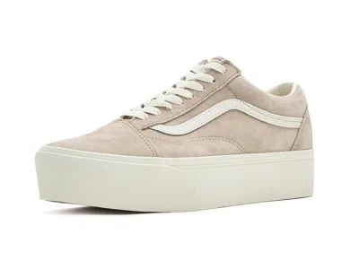 Vans Old Skooltm Stackform Athletic Shoes Pig Suede Incense: Men's 8 - Women's 9.5 Medium In Neutral