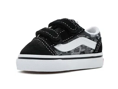Vans Old Skooltm V (infant/toddler) Kid's Shoes Check Camo Black/light Grey: 6 Toddler M