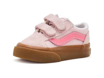 Vans Old Skooltm V (infant/toddler) Kid's Shoes Gum Pale Petal Pink: 6.5 Toddler M In Animal Print