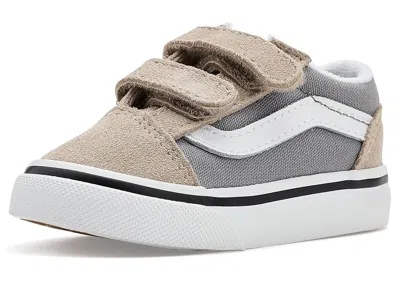 Vans Old Skooltm V (infant/toddler) Kid's Shoes Two-tone Frost Gray : 8 Toddler M, Canvas/suede In Multi